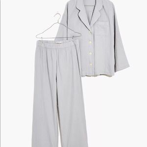 Madewell Lightestspun Oversized Long Pajama Set size S